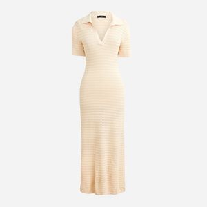 J Crew Pointelle knit midi dress NWT